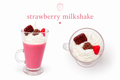 Strawberry milkshake